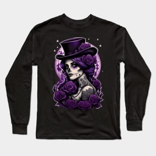 Calavera- Morada 03 Long Sleeve T-Shirt